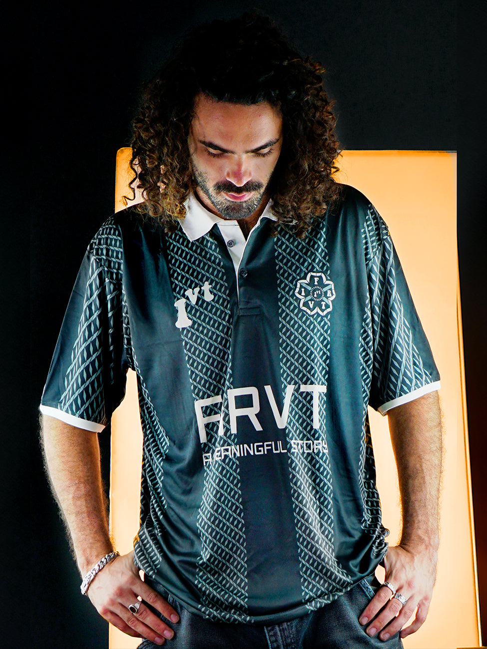 FIRVT CONTRAST FOOTBALL TOP - GREEN