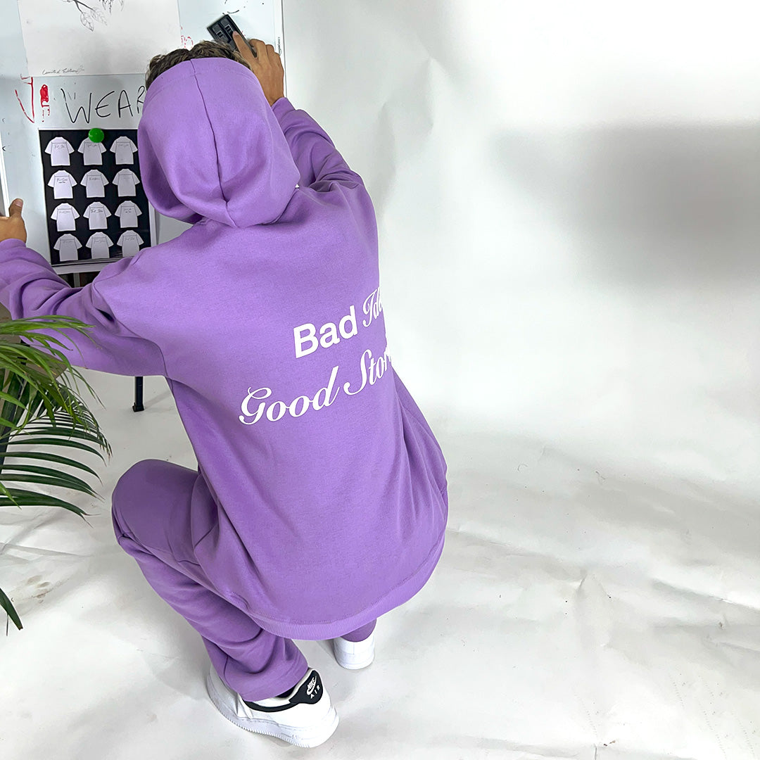 WORDS PURPLE HOODIE