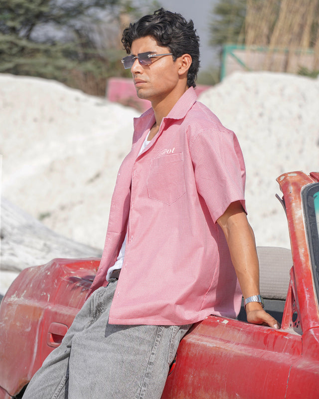 CHECKED SHIRT RED