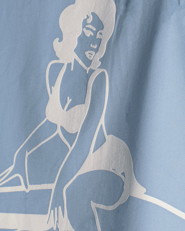 MISSCHIEF BLUE BOWLING SHIRT