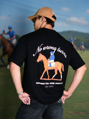 ROYAL RIDE BLACK T-SHIRT