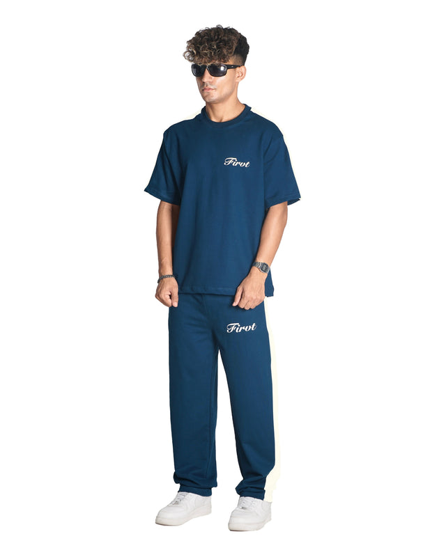 OCEAN NAVY SIDE STRIPE T-SHIRT