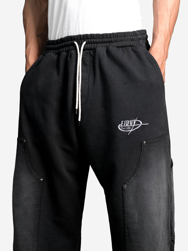 BLACK WASHED CARPENTER SWEATPANTS