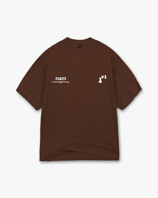 FIRVT BASIC BROWN TSHIRT