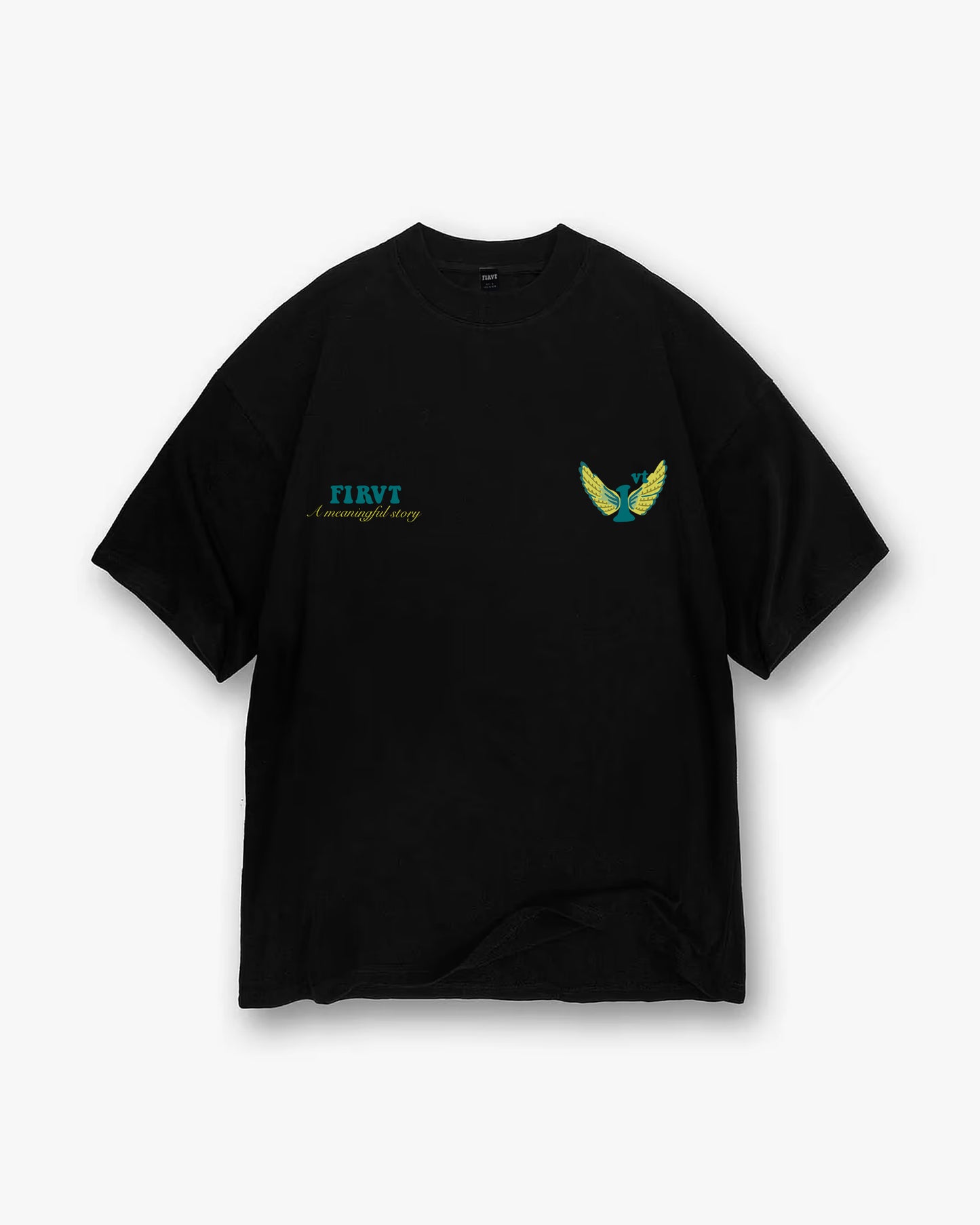 ROSE WINGS BLACK T-SHIRT