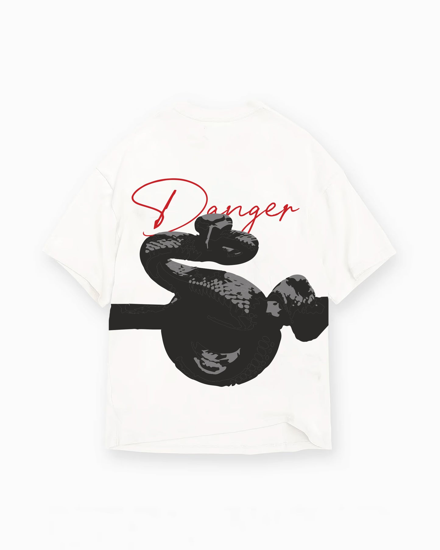 DANGEROUS SNAKE WHITE T-SHIRT