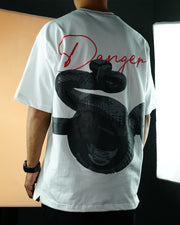 DANGEROUS SNAKE WHITE T-SHIRT