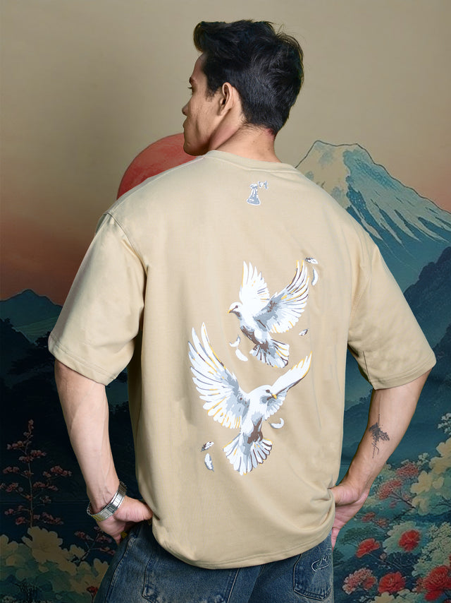 WINGS OF PIECE T-SHIRT BEIGE