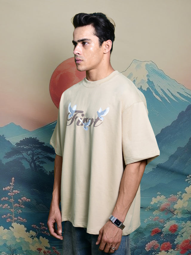 WINGS OF PIECE T-SHIRT BEIGE