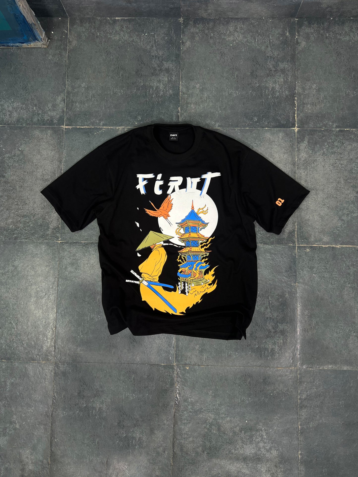 BLAZING SAMURAI BLACK TSHIRT