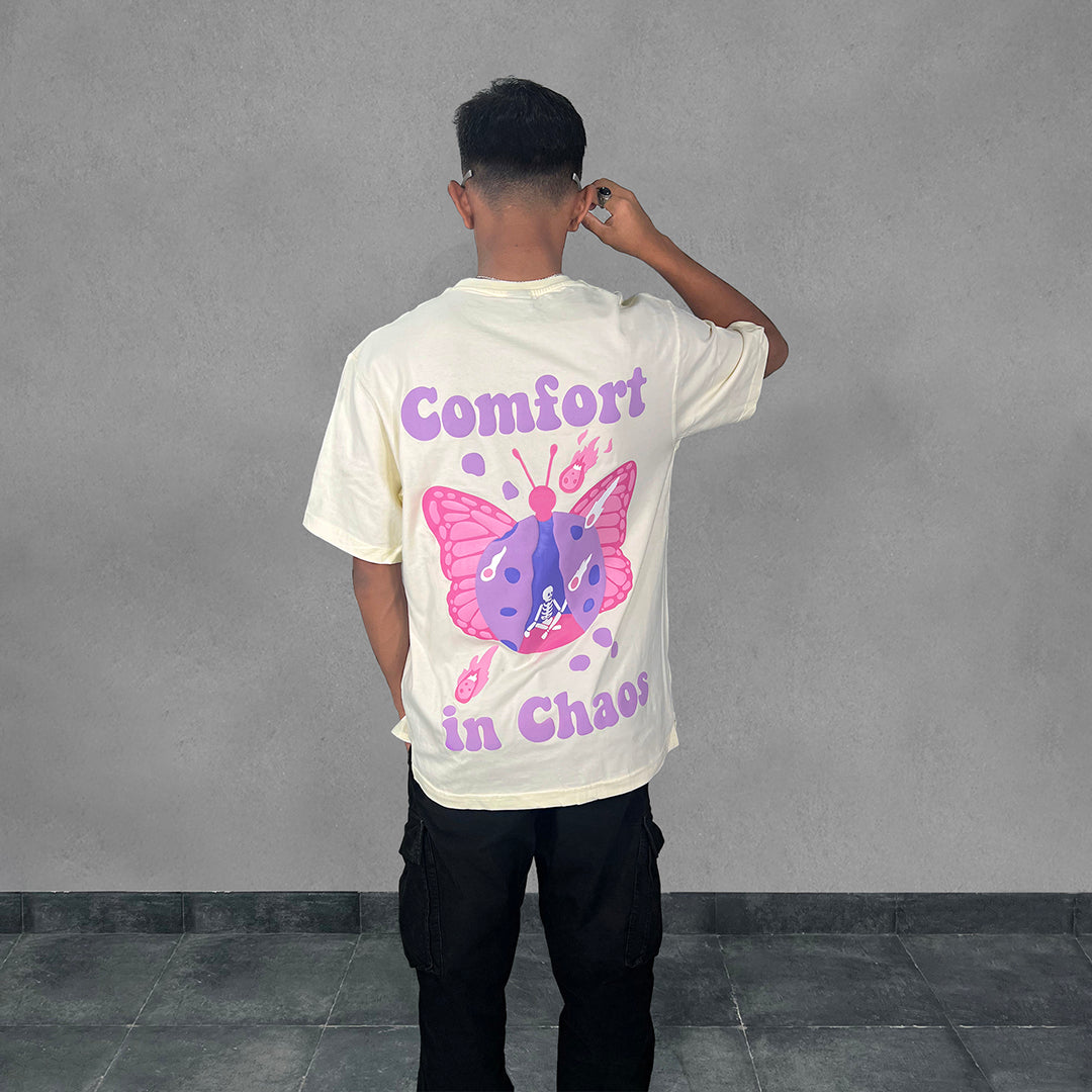 COMFORT IN CHAOS OFF WHITE TSHIRT [UNISEX]