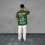 TIME CHANGES EVERYTHING GREEN T-SHIRT [UNISEX]