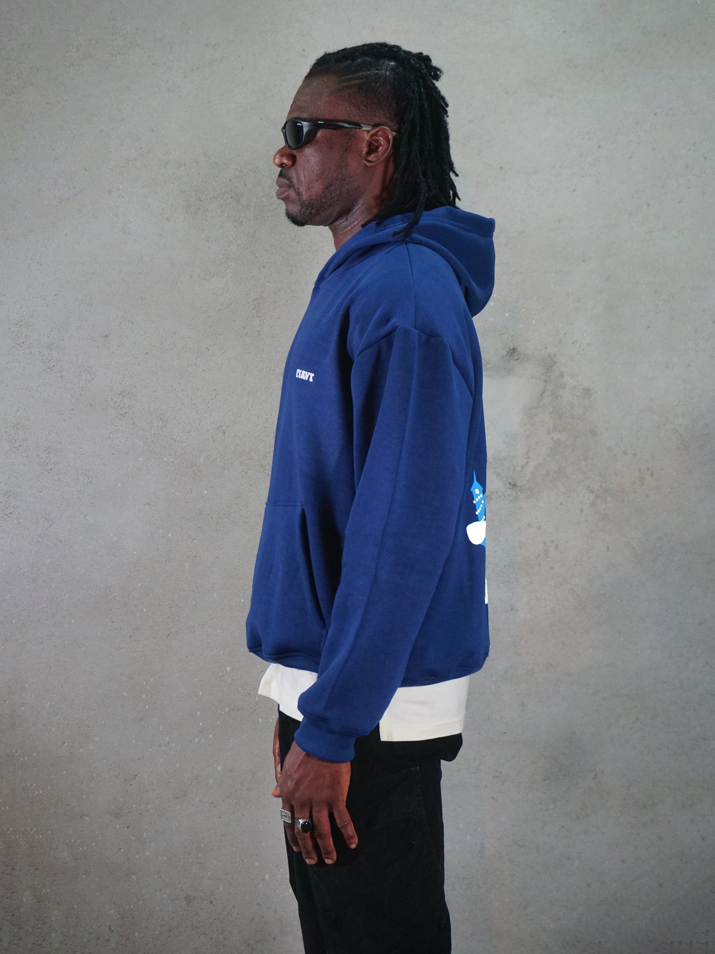 FAITH OVER FEAR BLUE HOODIE [UNISEX]