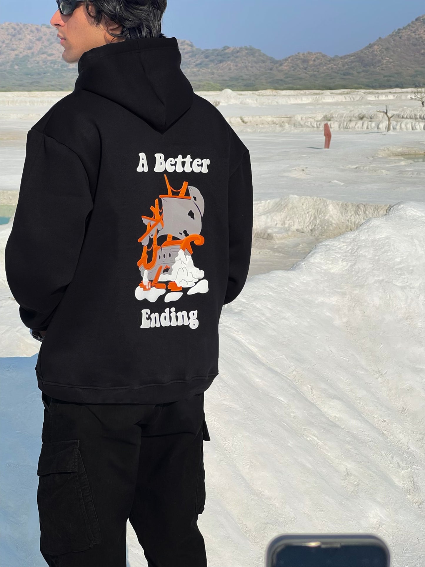 A BETTER ENDING BLACK HOODIE [UNISEX]