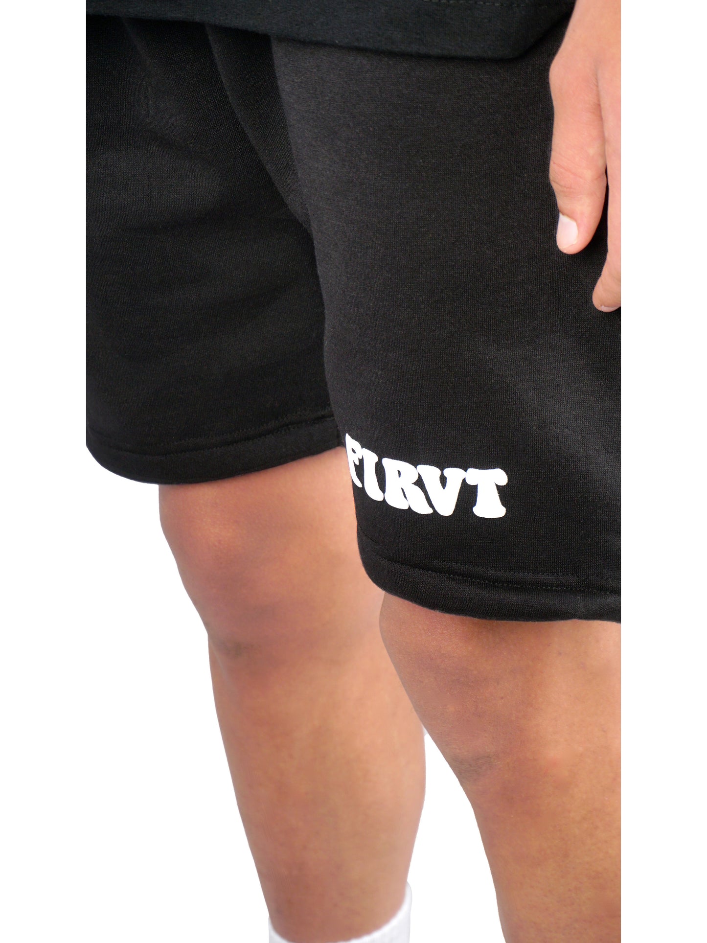 FIRVT BLACK SHORTS [UNISEX]