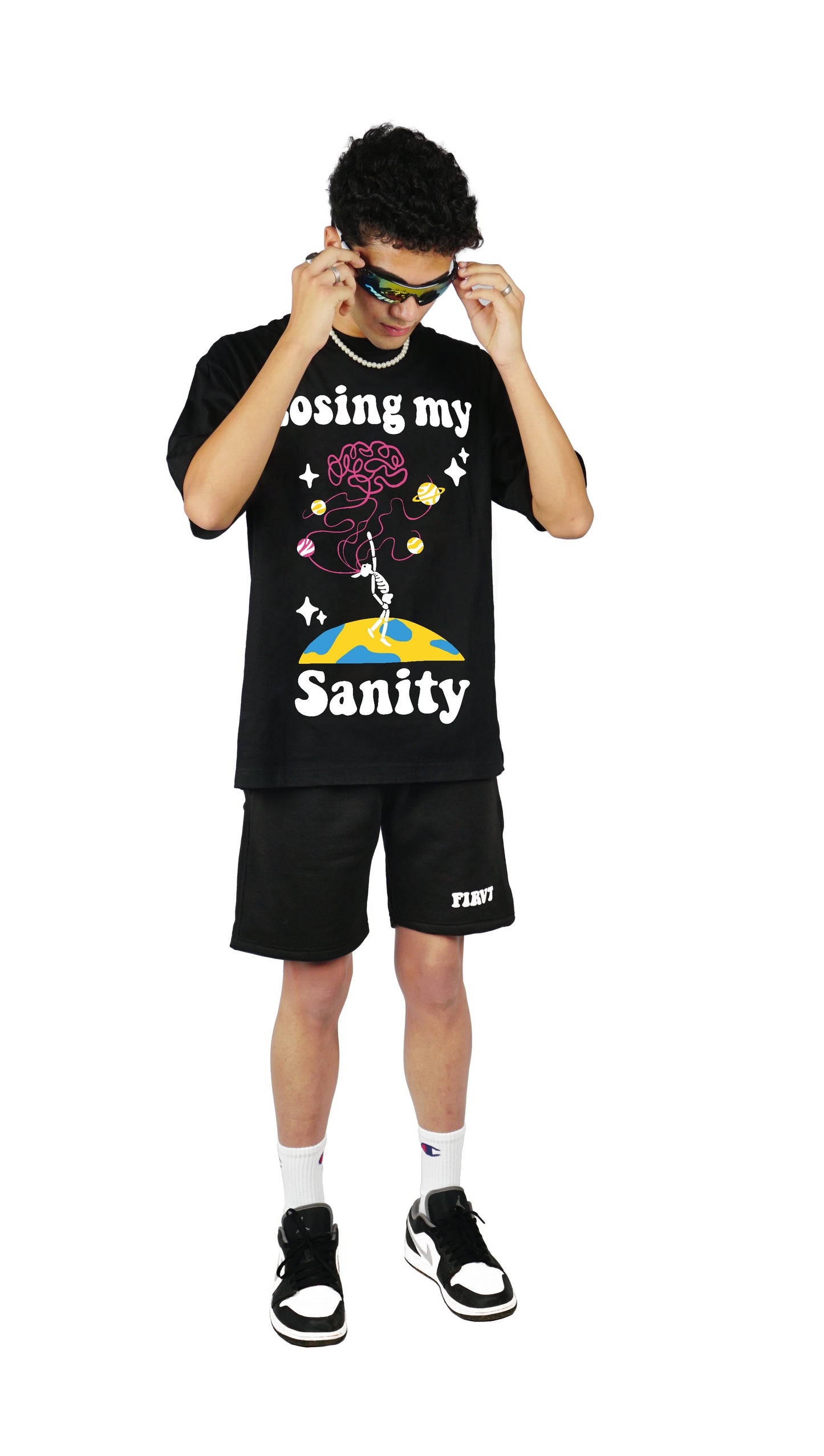 LOSING MY SANITY BLACK TSHIRT [UNISEX]