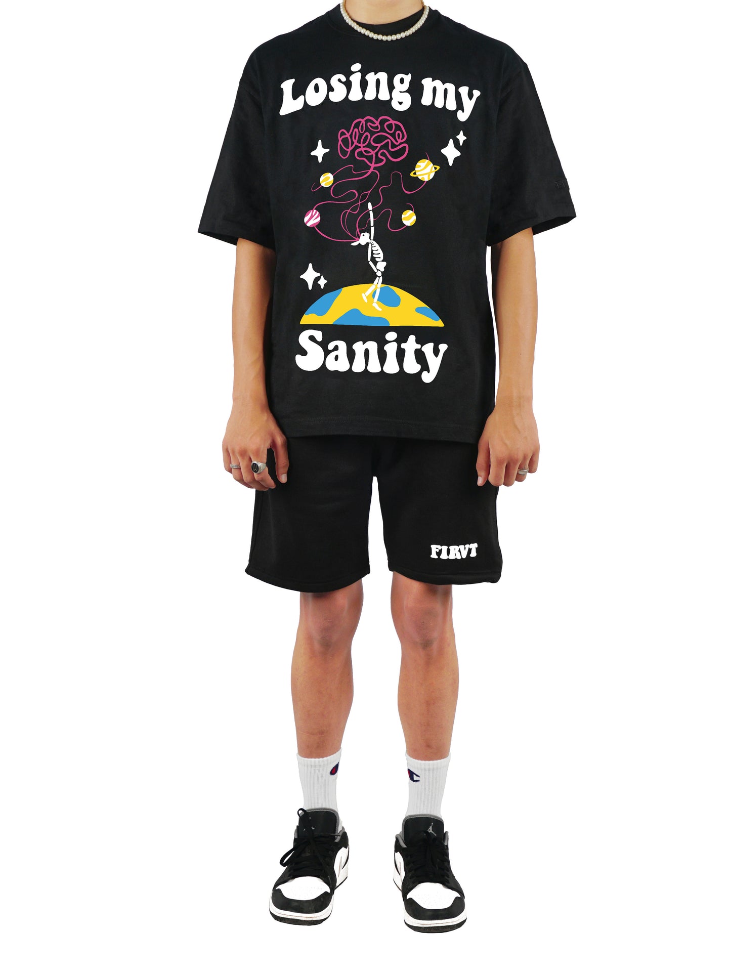 LOSING MY SANITY BLACK TSHIRT [UNISEX]