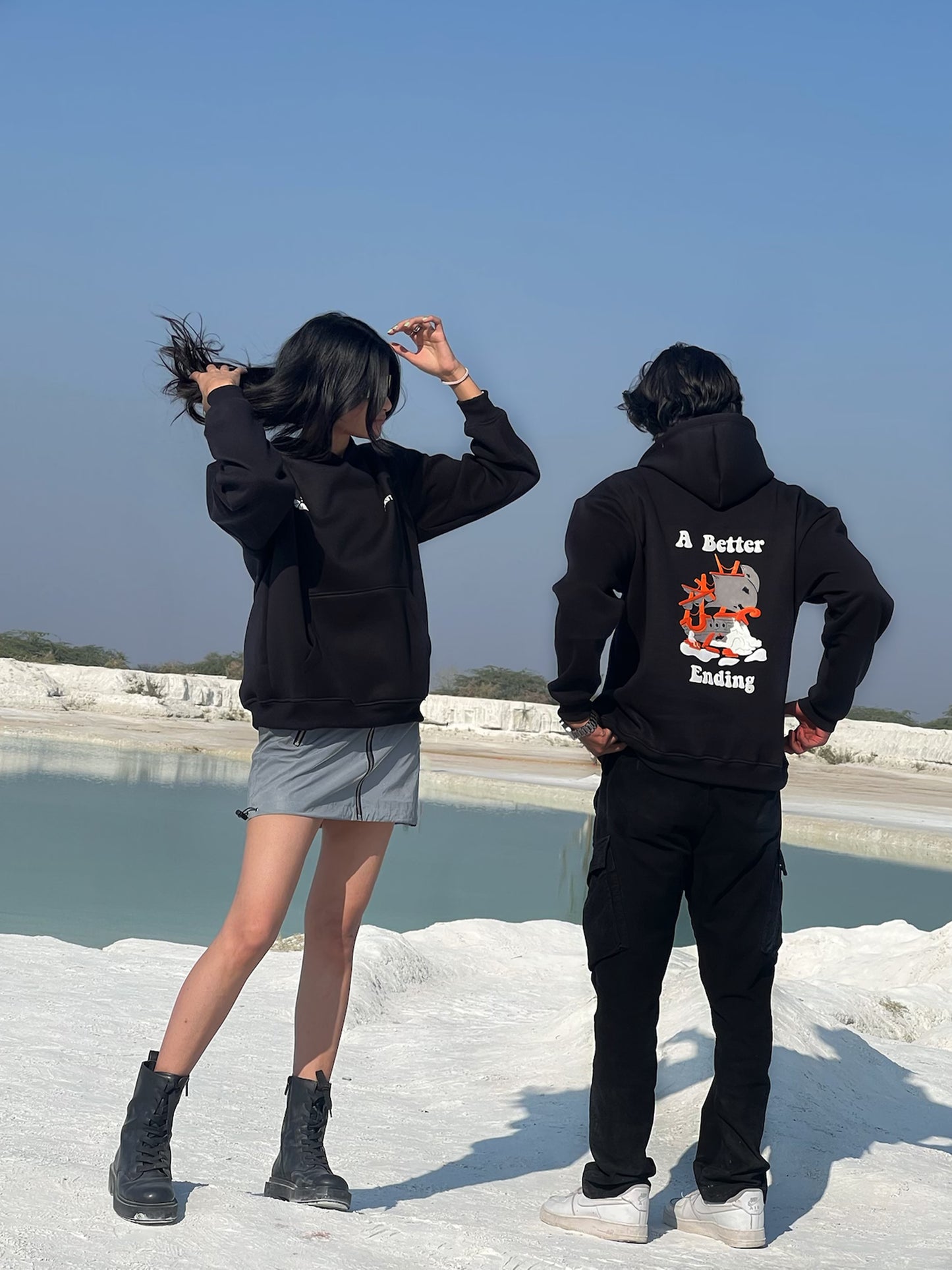 A BETTER ENDING BLACK HOODIE [UNISEX]